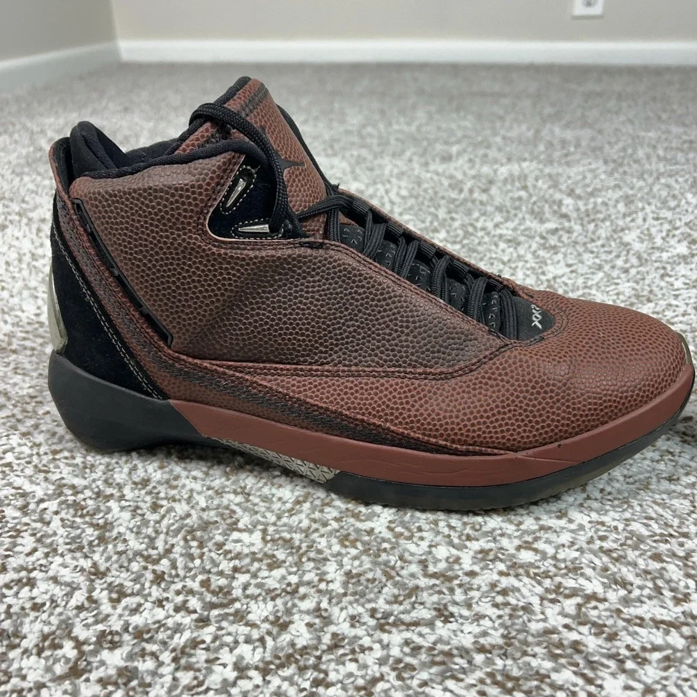 Jordan Shoes Mens Size 9.5 Brown Air‎ Jordan 22 OG Basketball Leather Sneakers